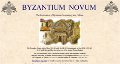 Desktop Screenshot of byzantiumnovum.org